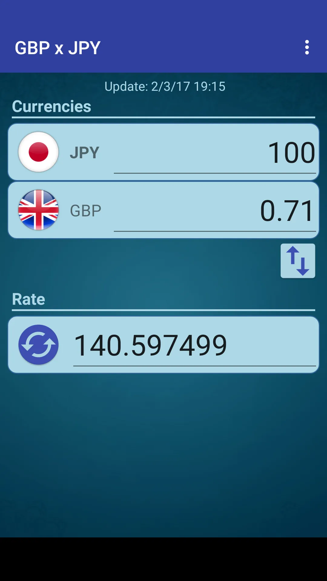 British Pound x Japanese Yen | Indus Appstore | Screenshot