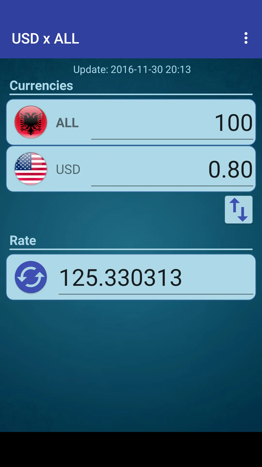 US Dollar to Albanian Lek | Indus Appstore | Screenshot