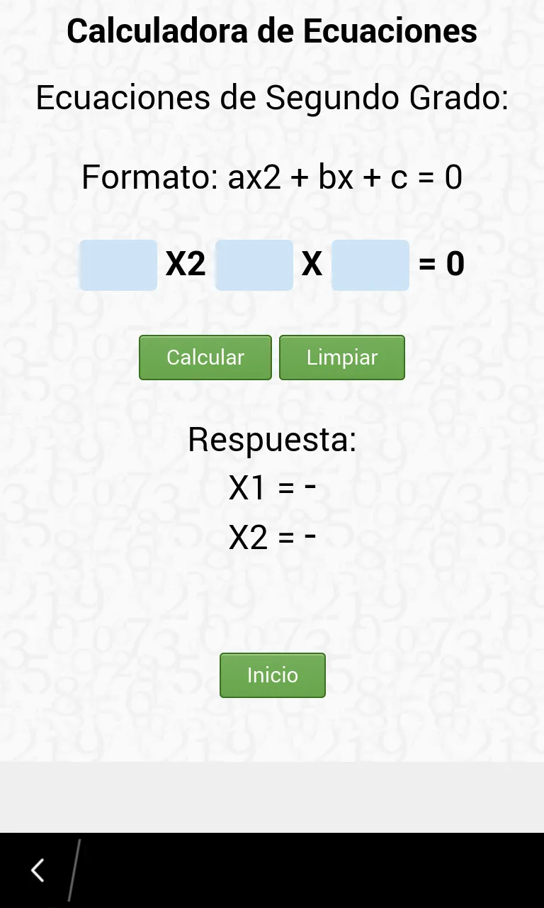 Calculadora de Ecuaciones | Indus Appstore | Screenshot