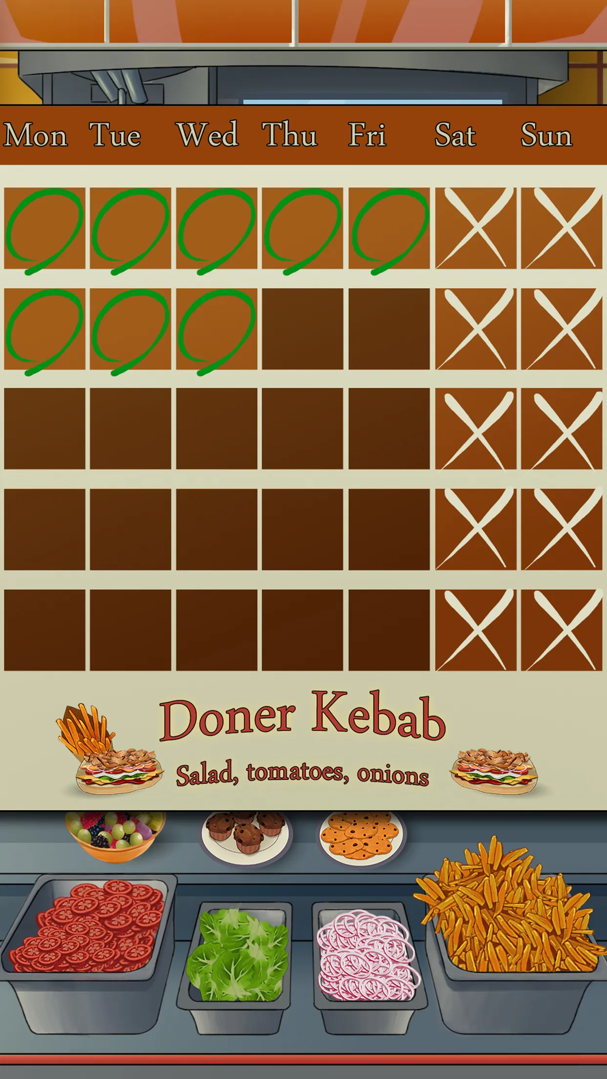 Doner Kebab: salad, tomatoes, | Indus Appstore | Screenshot