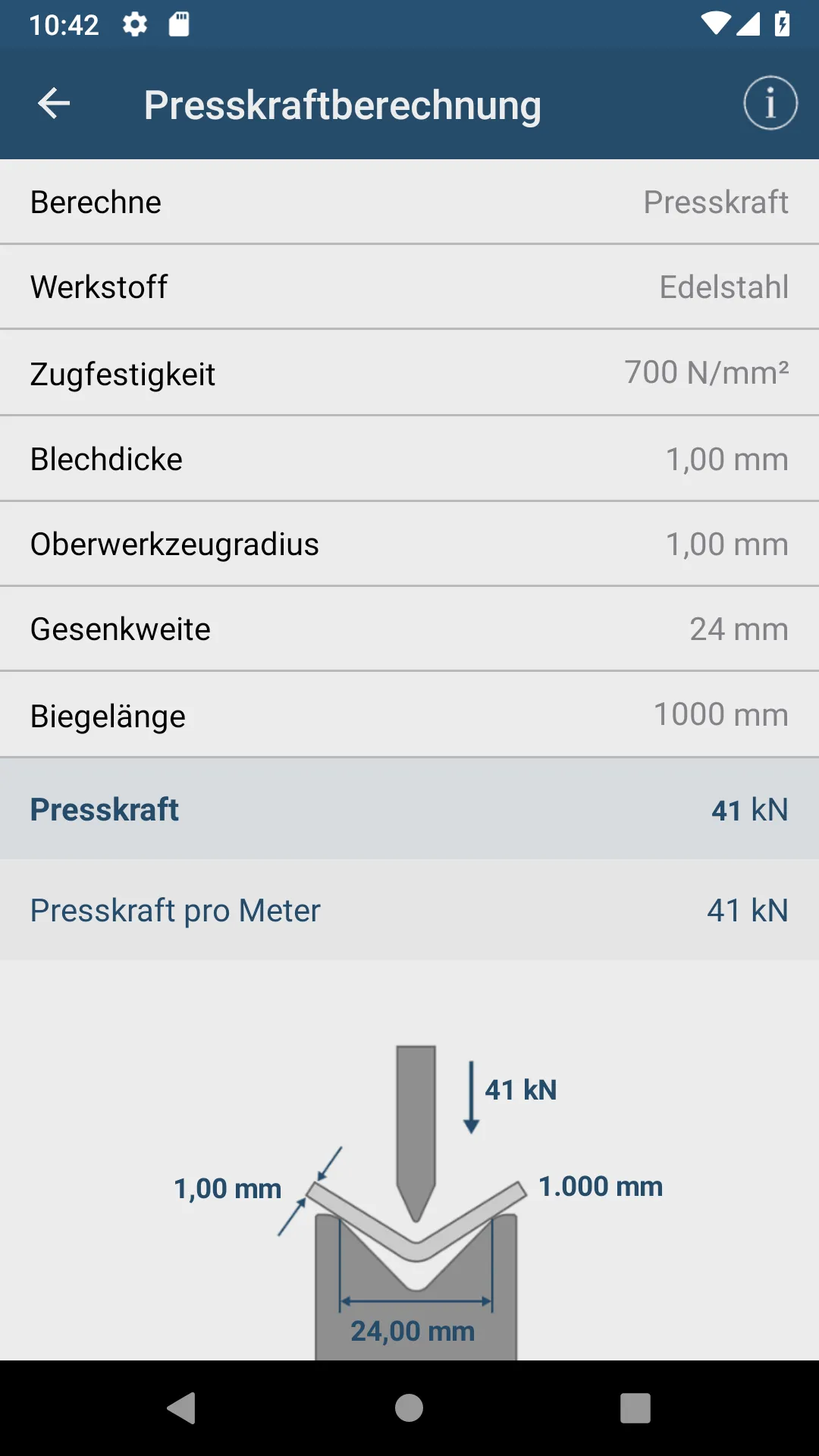 TRUMPF BendGuide 3.0 | Indus Appstore | Screenshot