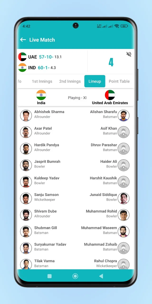 Asia Cup 2025 Live | Indus Appstore | Screenshot