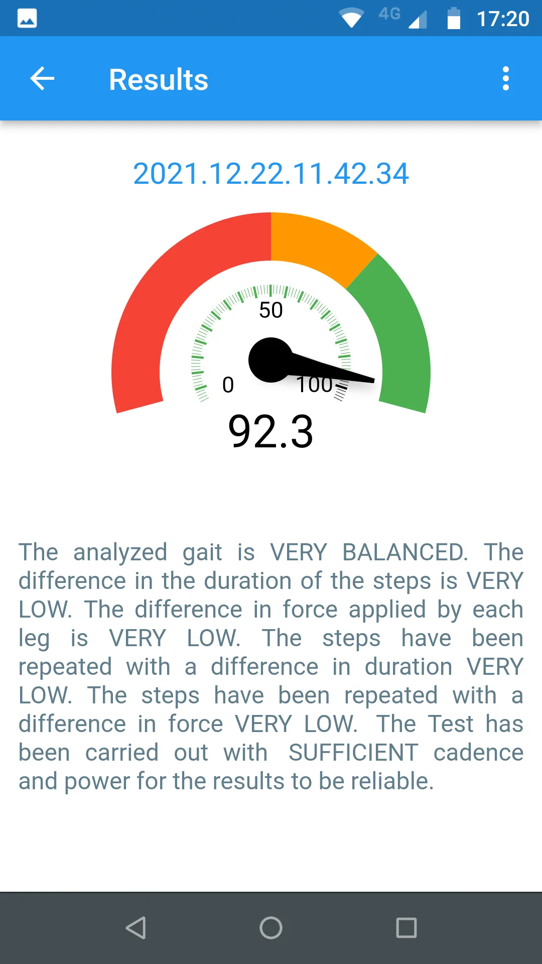 Balanced Gait Test | Indus Appstore | Screenshot