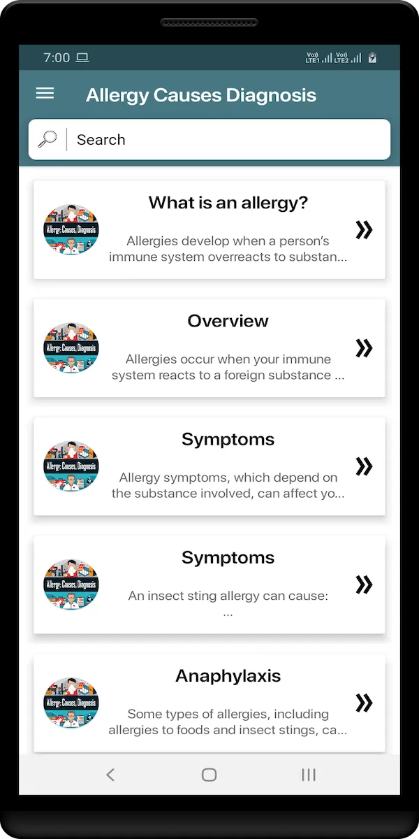 Allergy Causes Diagnosis | Indus Appstore | Screenshot