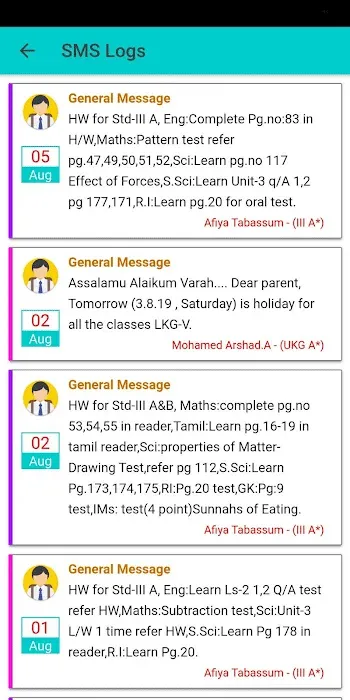 SKNS Parentalert Communication | Indus Appstore | Screenshot