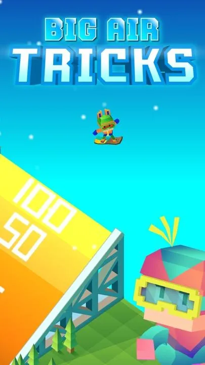 Blocky Snowboarding | Indus Appstore | Screenshot