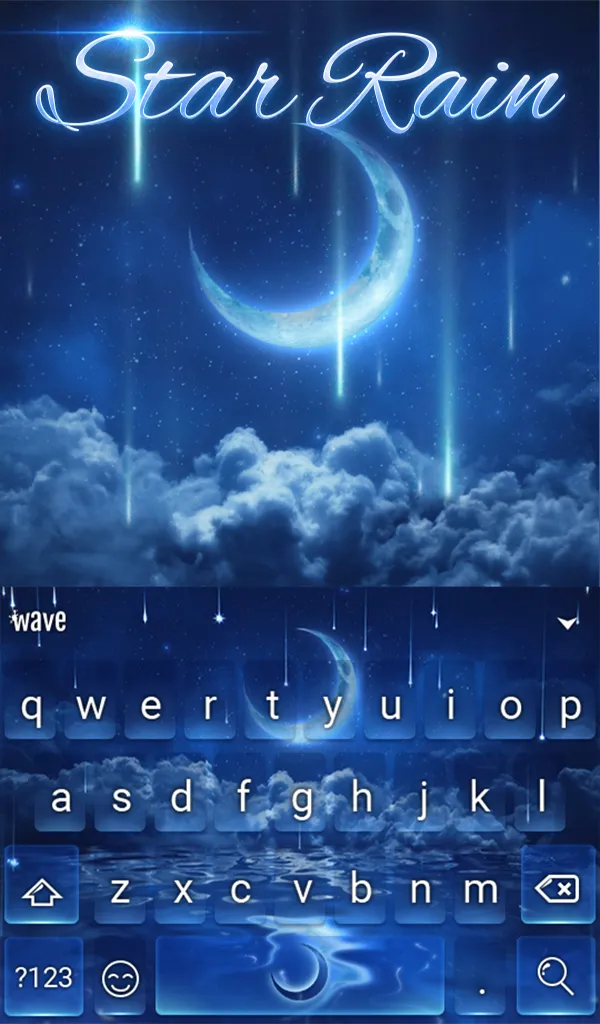 Star Rain Keyboard + Wallpaper | Indus Appstore | Screenshot