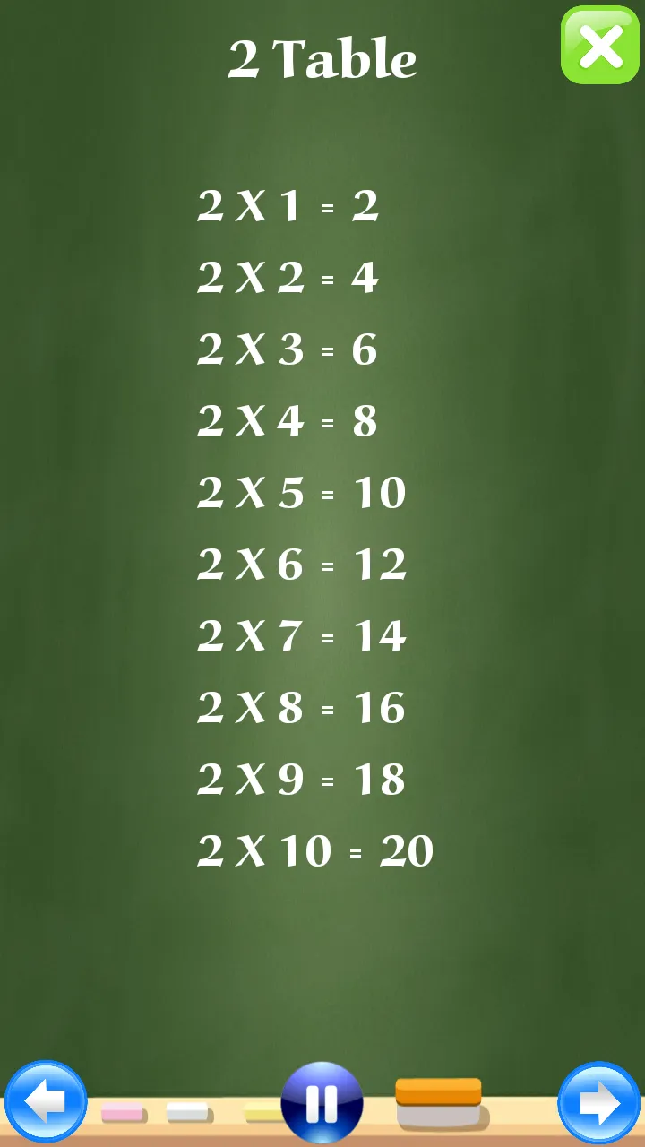 Math Tables Audio | Indus Appstore | Screenshot