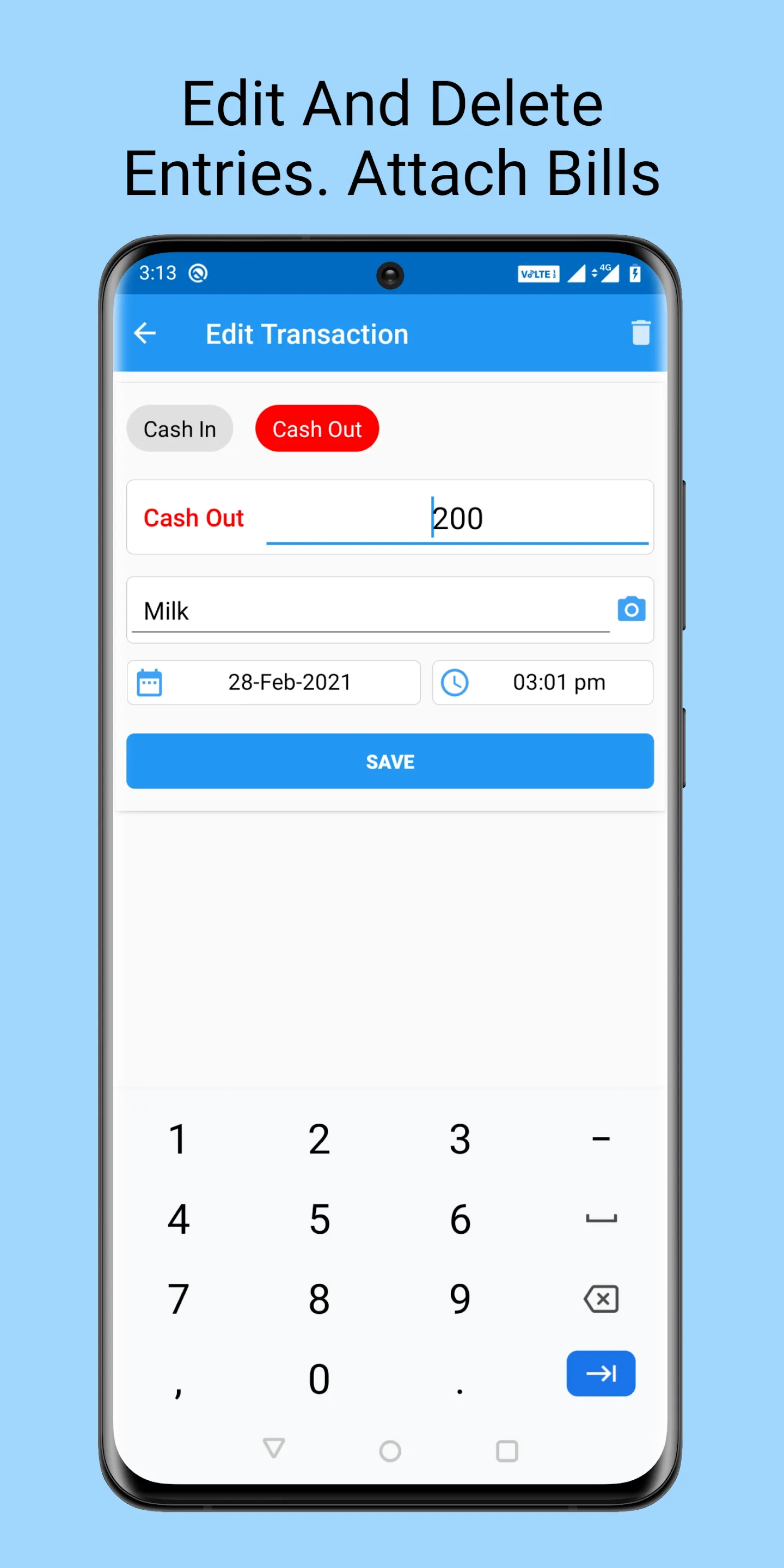 Cash Book- expense manager | Indus Appstore | Screenshot