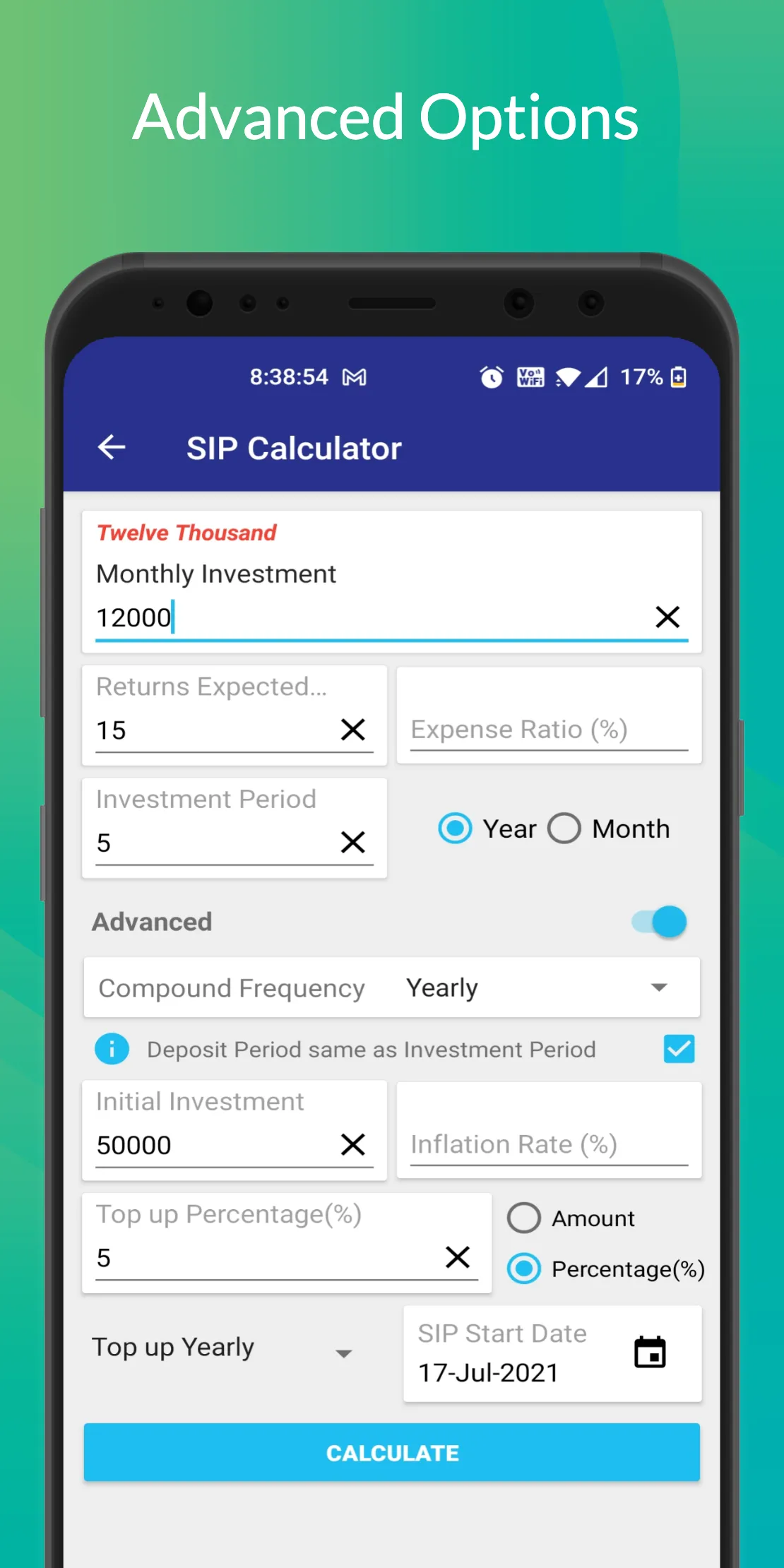 SIP Planner & SIP Calculator | Indus Appstore | Screenshot