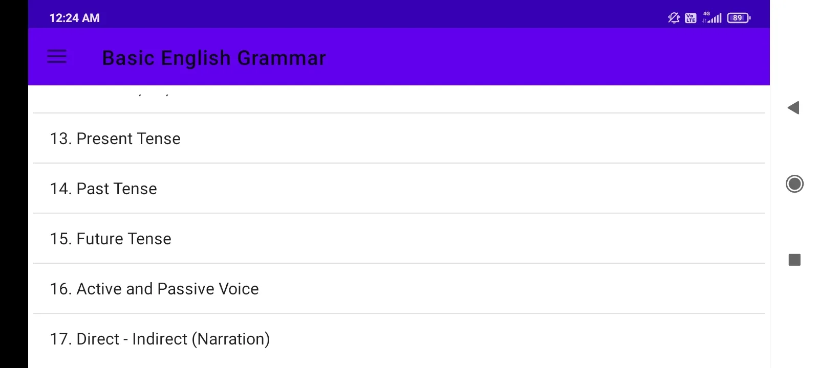 Basic English Grammar | Indus Appstore | Screenshot