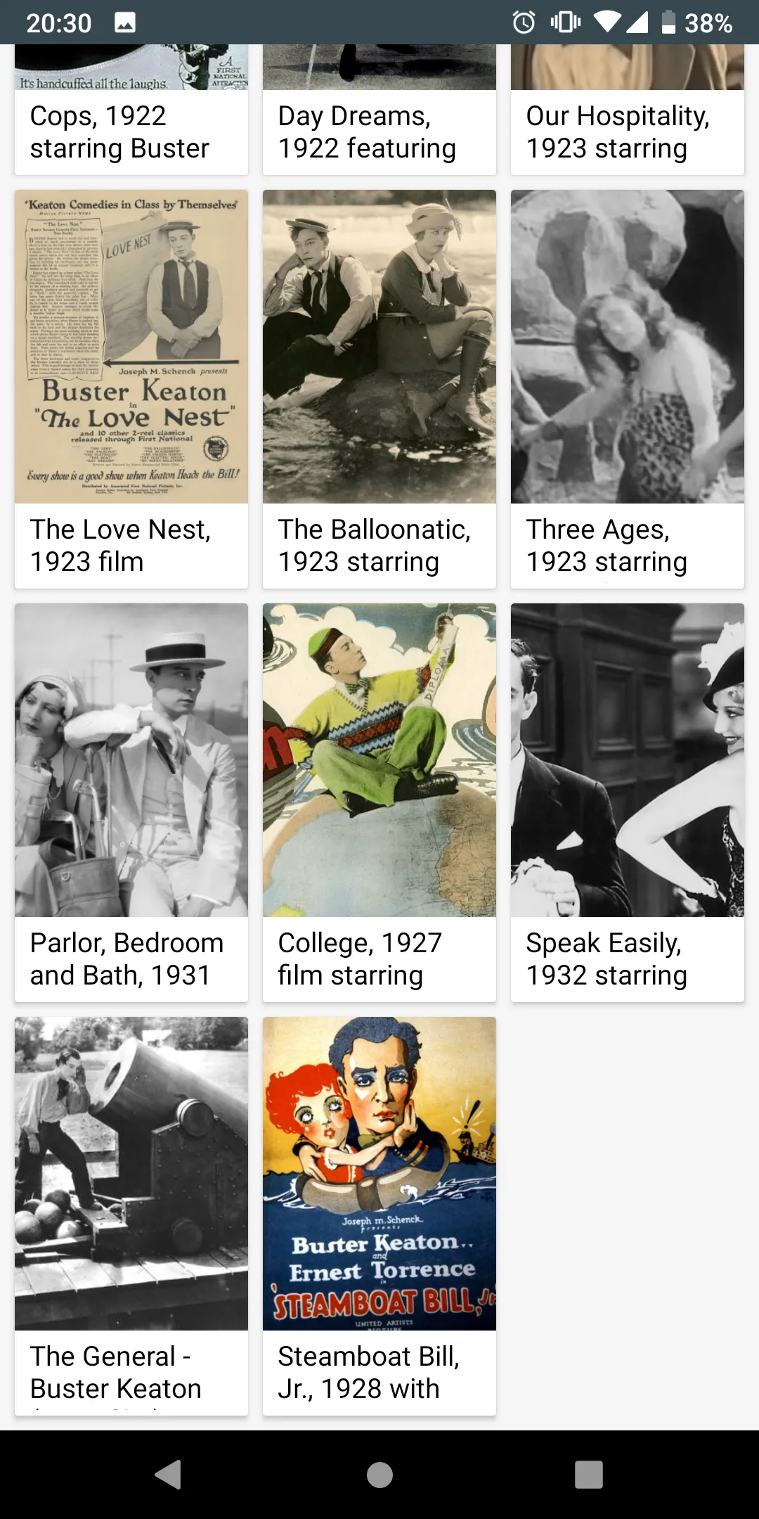 Buster Keaton Movies App | Indus Appstore | Screenshot