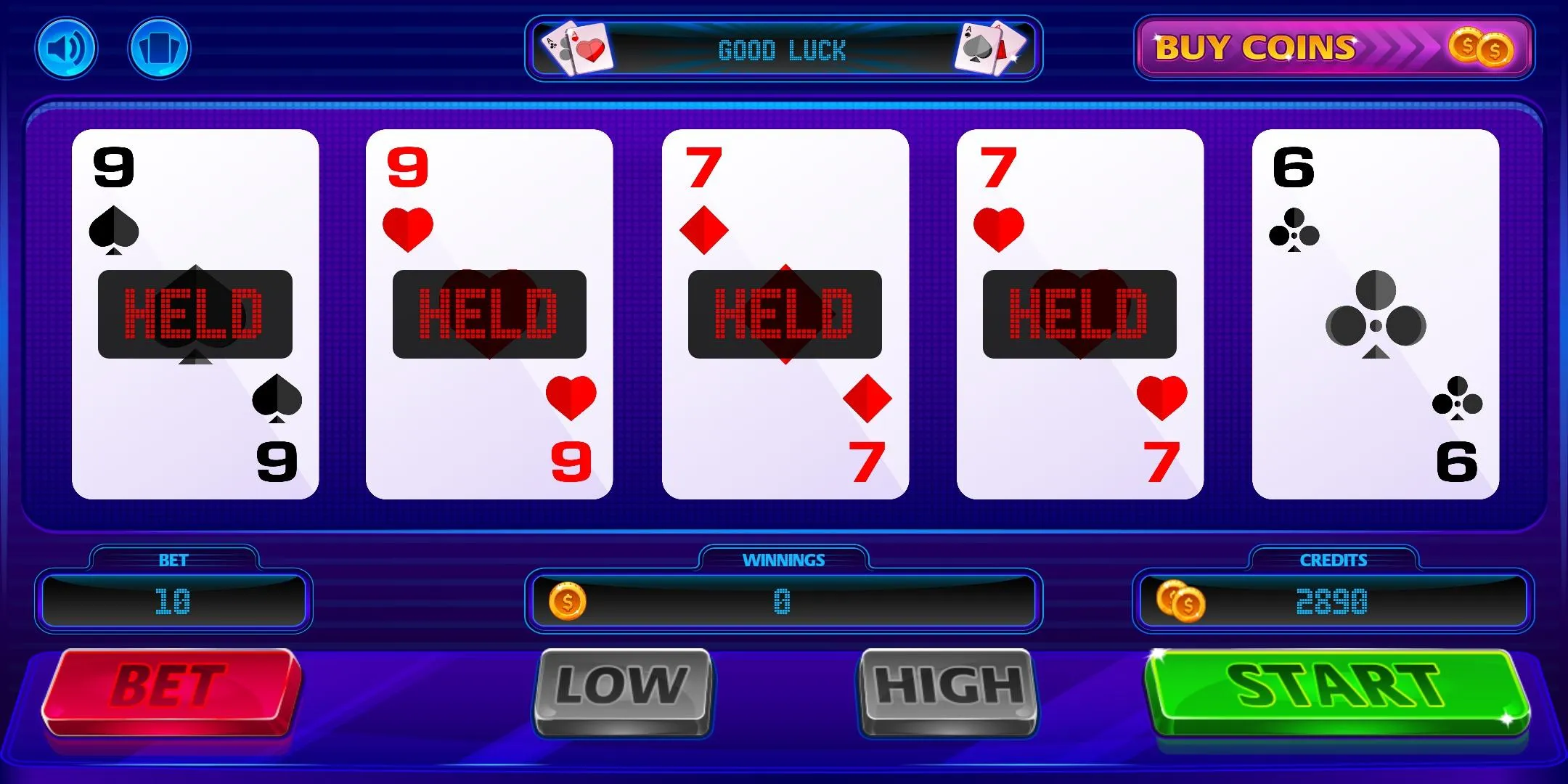 VideoPoker+ | Indus Appstore | Screenshot