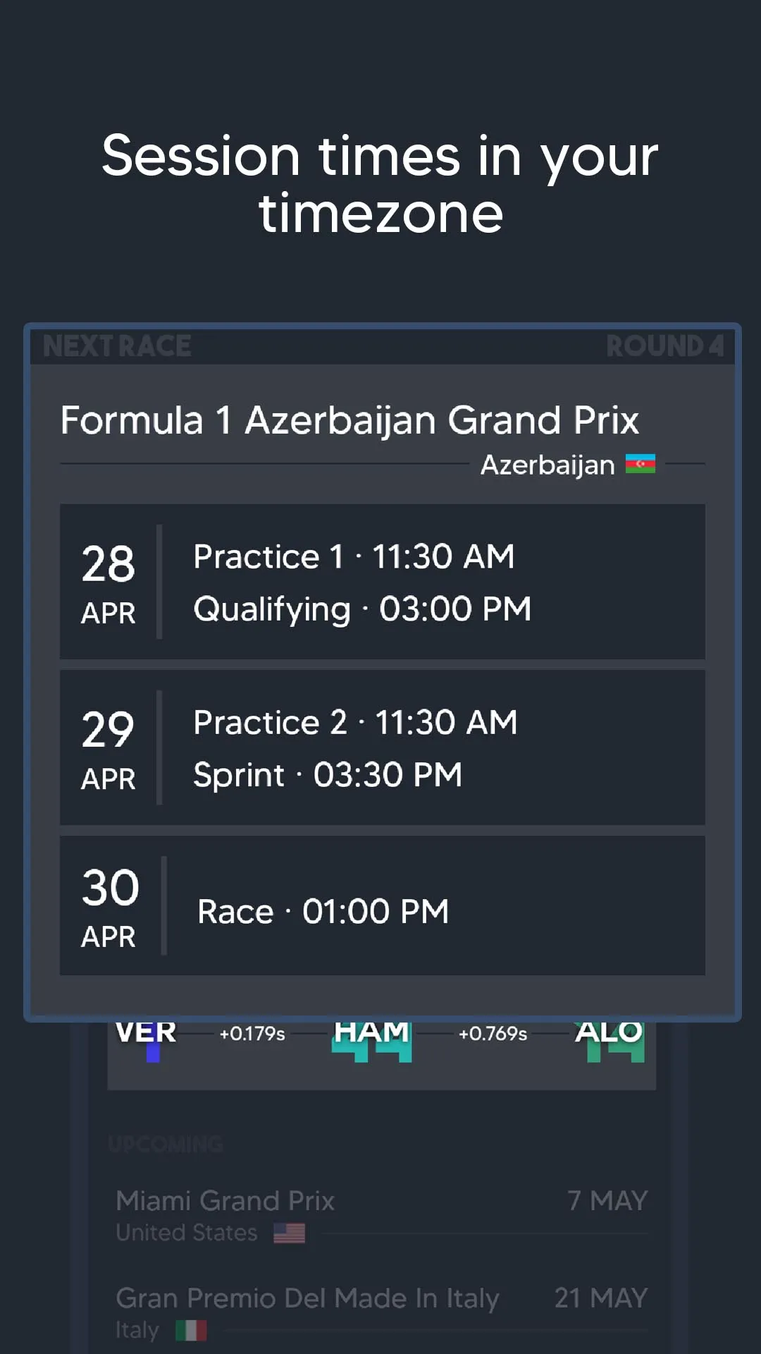 Rawe Ceek: Formula GP Calendar | Indus Appstore | Screenshot