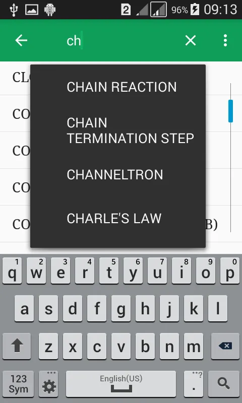 Chemical Dictionary Offline | Indus Appstore | Screenshot