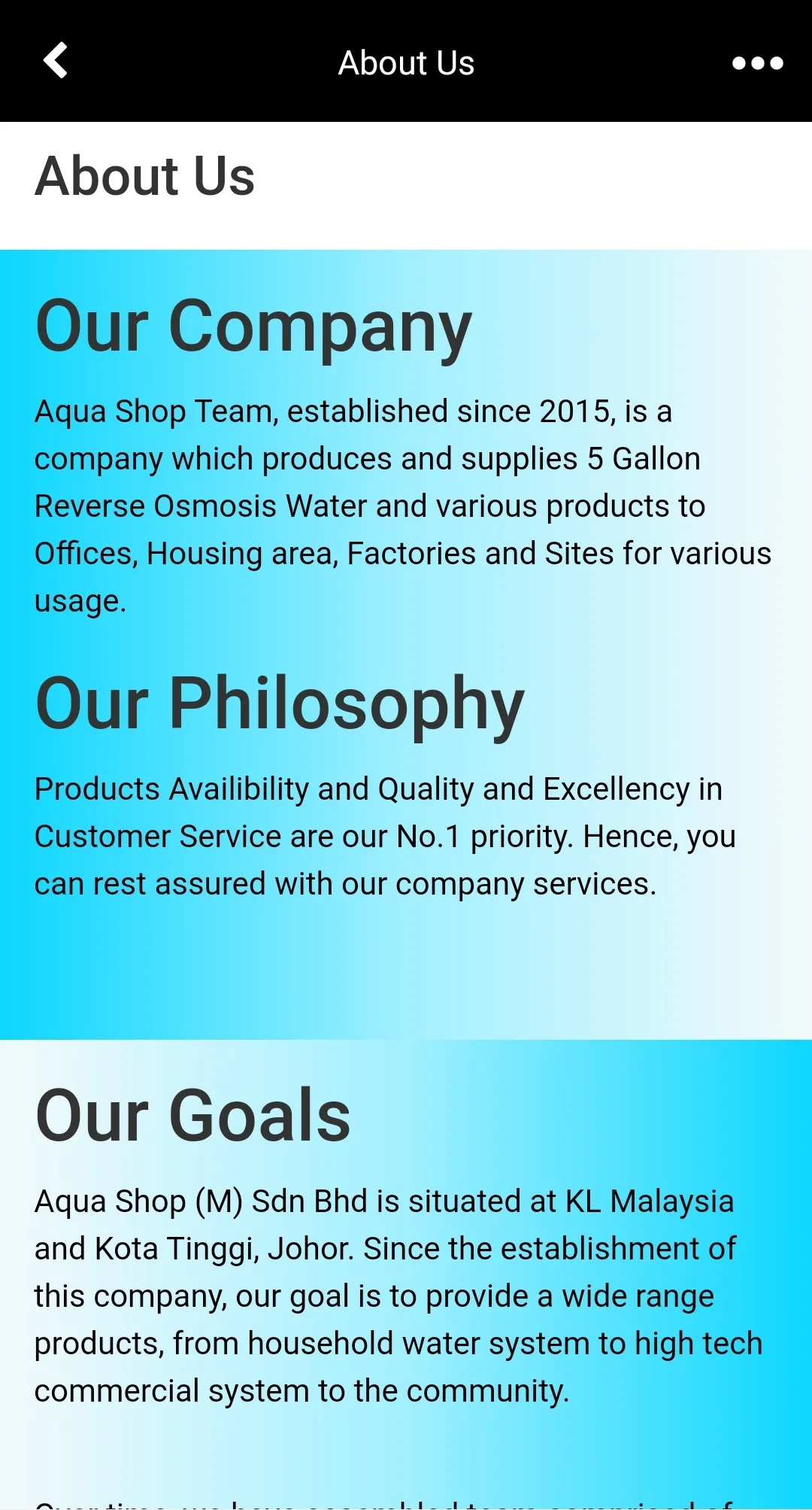 Aqua Shop (M) Sdn Bhd | Indus Appstore | Screenshot