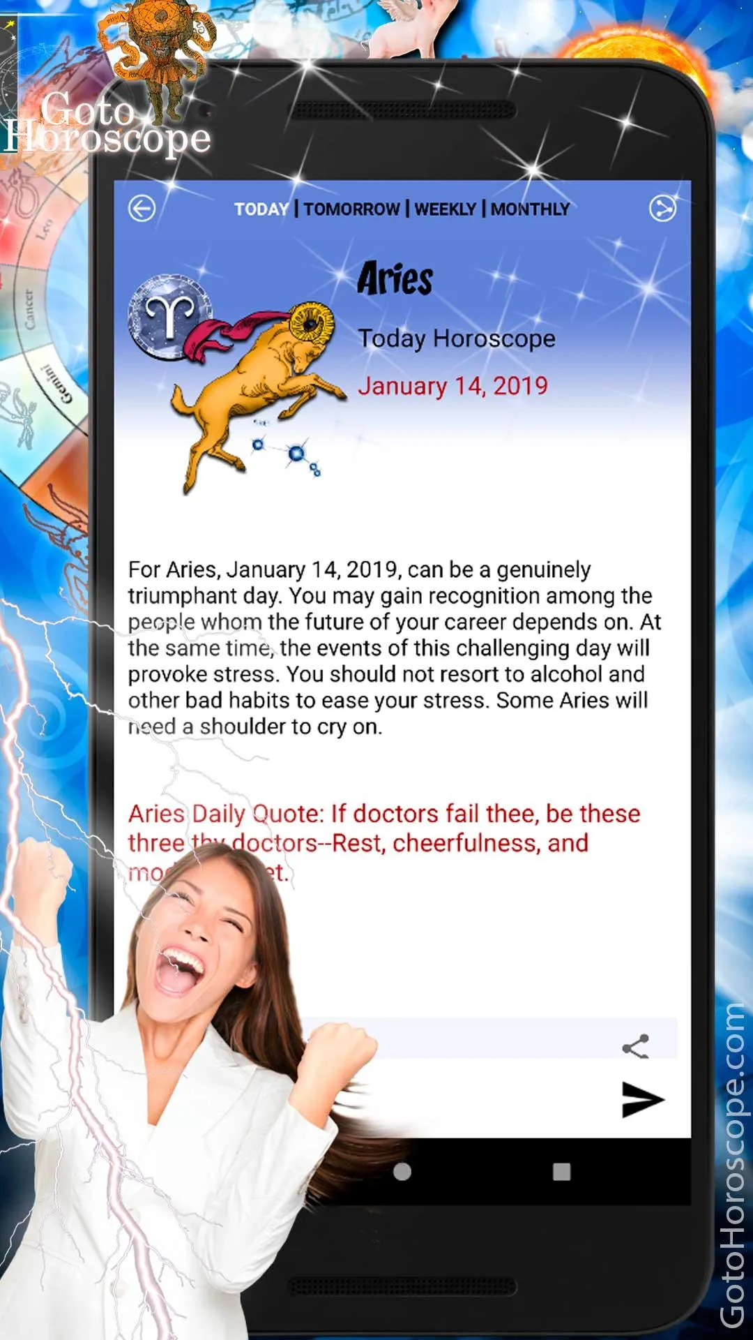 Aries Daily Horoscope 2024 | Indus Appstore | Screenshot