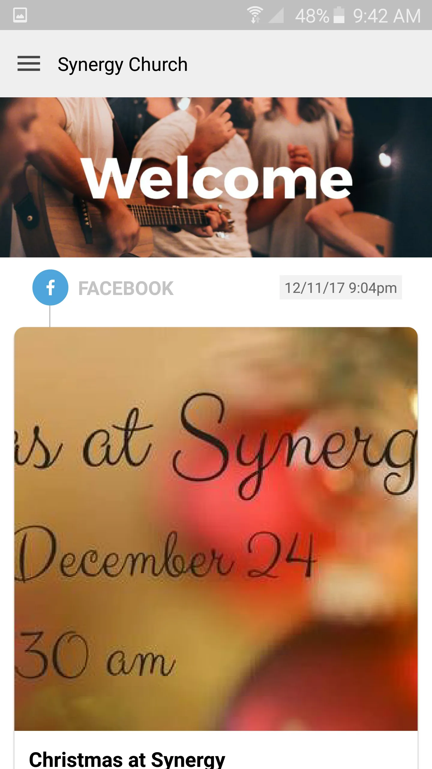 Synergy Church NC | Indus Appstore | Screenshot