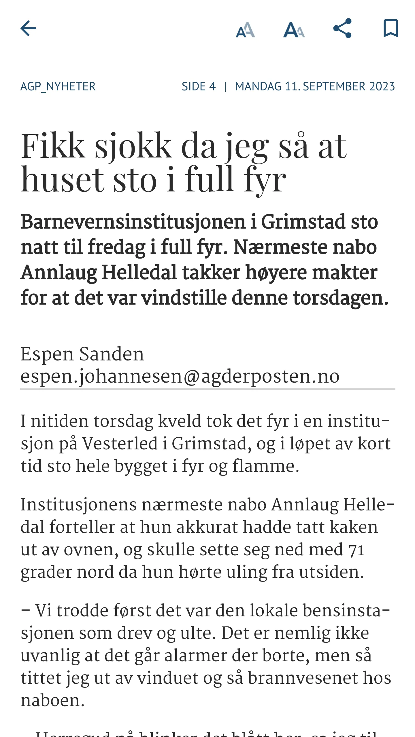 Agderposten eAvis | Indus Appstore | Screenshot