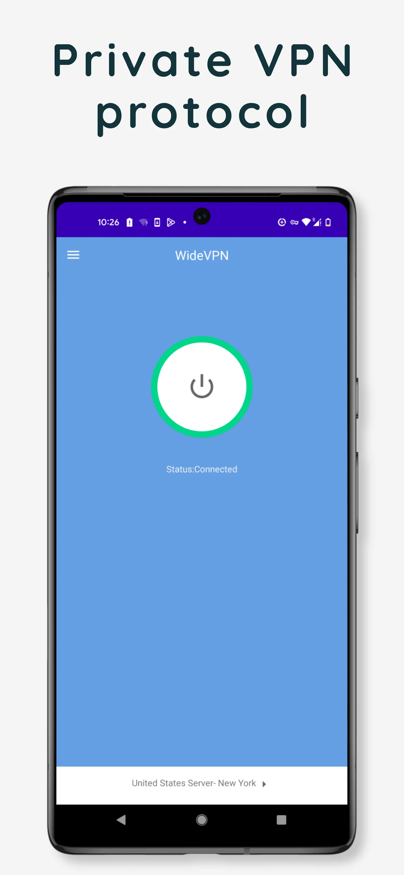 WideVPN -  Private & Fast VPN | Indus Appstore | Screenshot