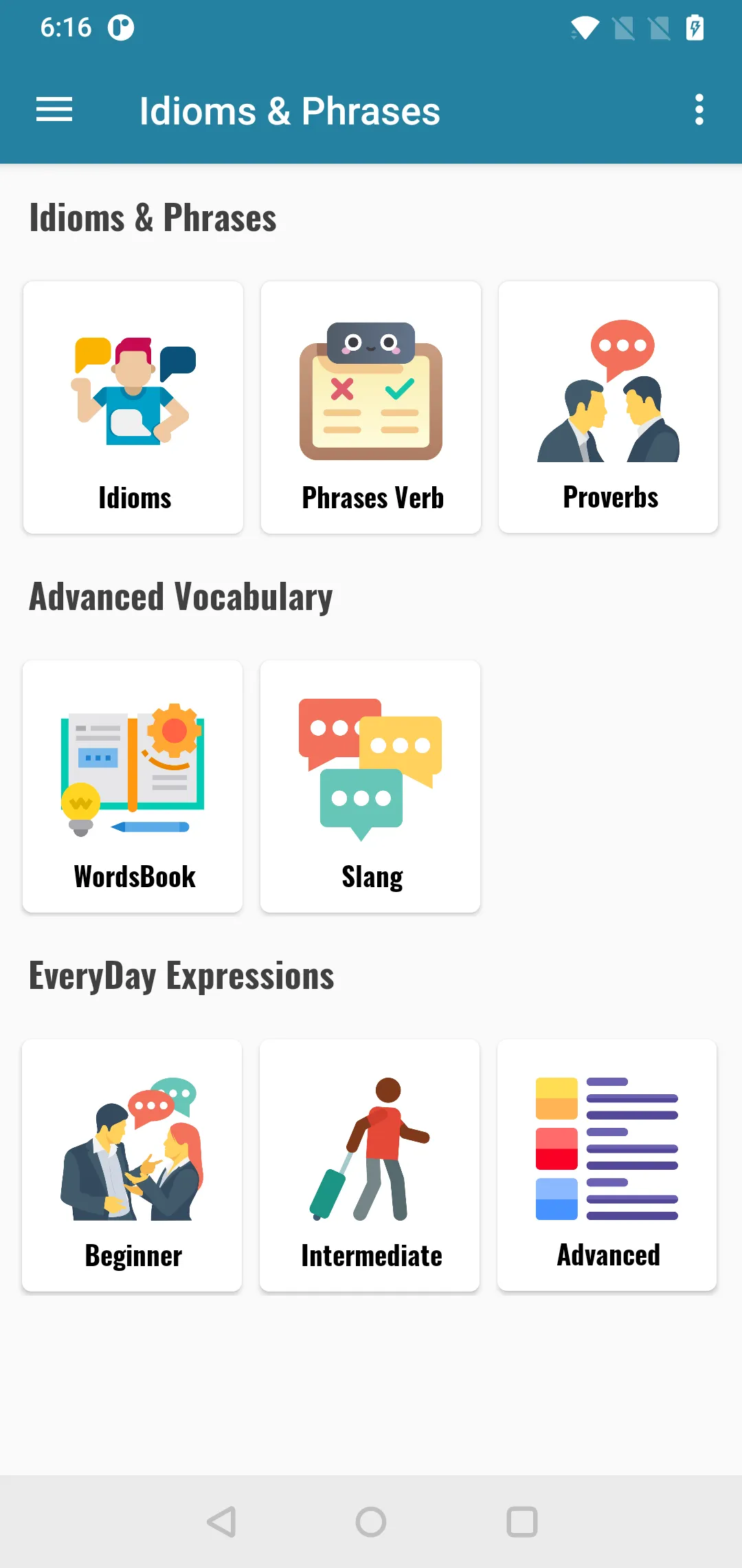 Idioms, Phrases & Expressions | Indus Appstore | Screenshot
