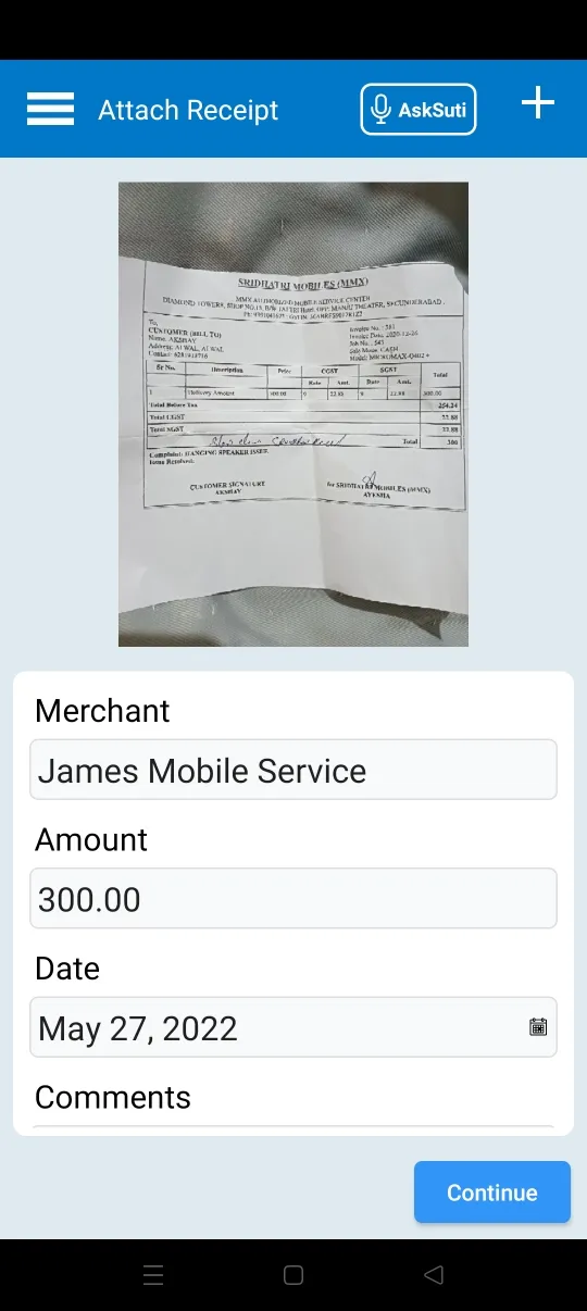 SutiExpense | Indus Appstore | Screenshot