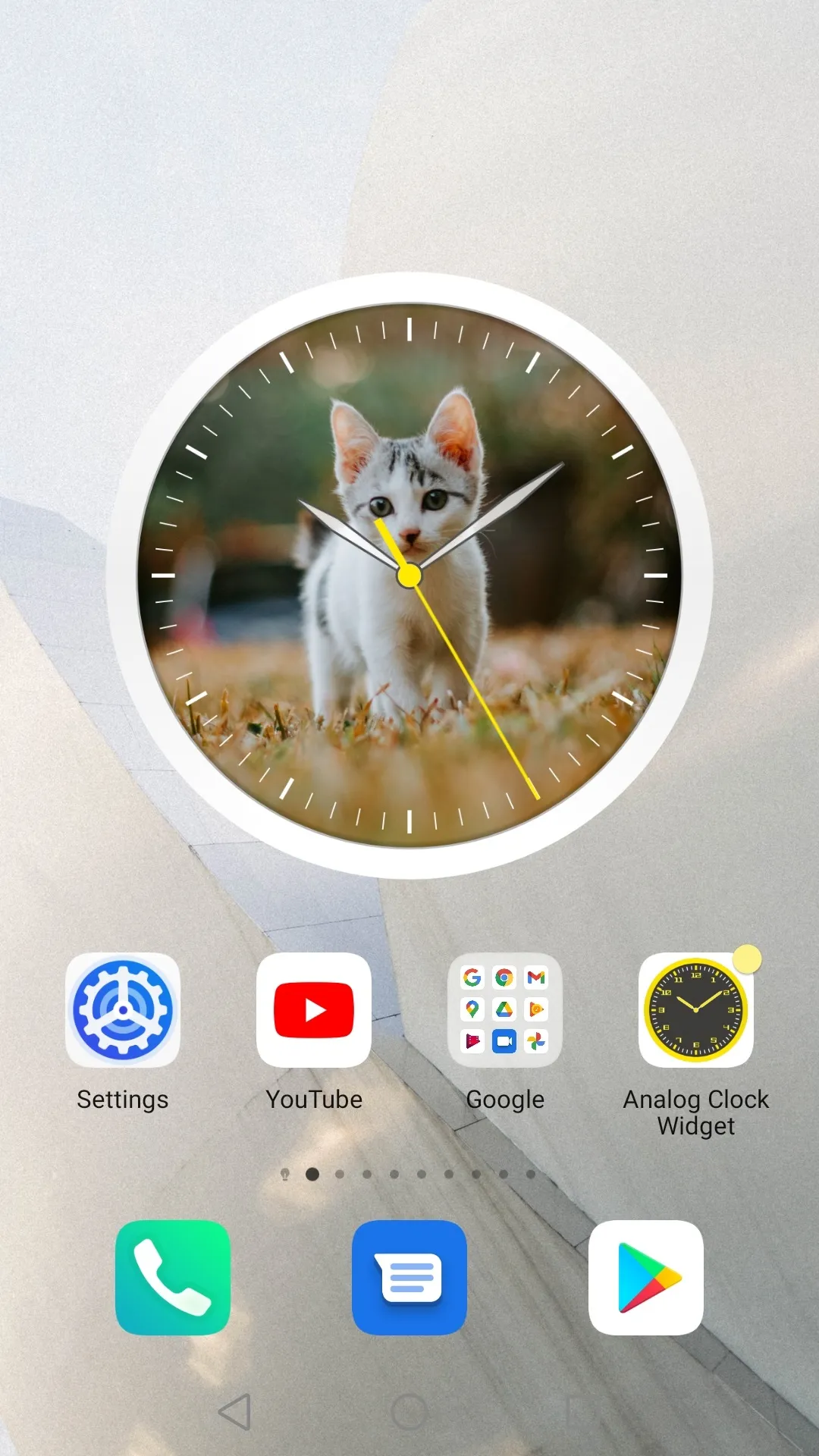 Analog Clock Widget Colored | Indus Appstore | Screenshot