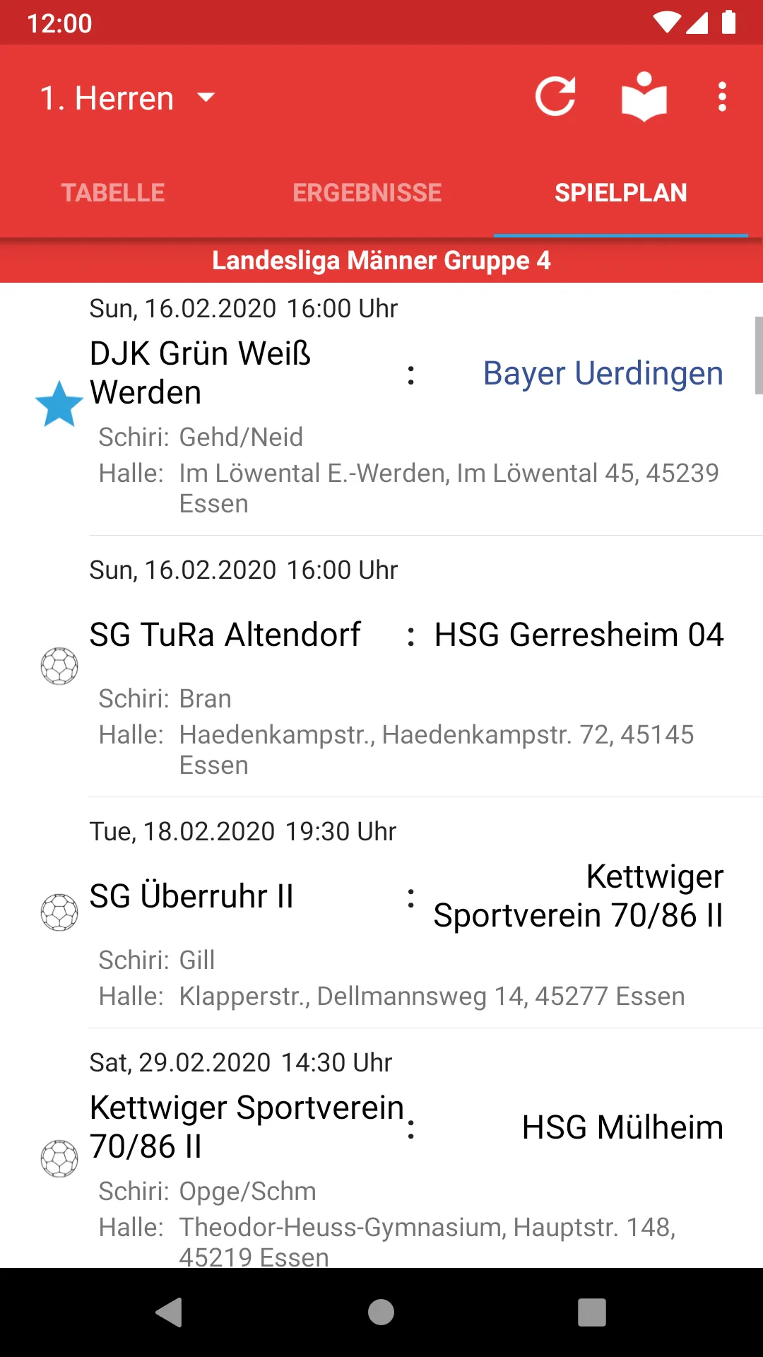 SC Bayer 05 Uerdingen Handball | Indus Appstore | Screenshot