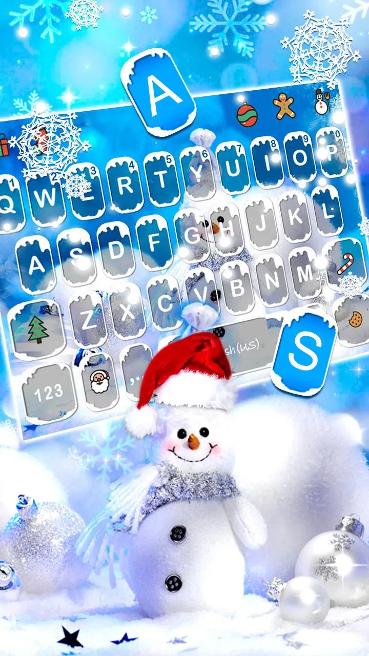 Blue Christmas Theme | Indus Appstore | Screenshot