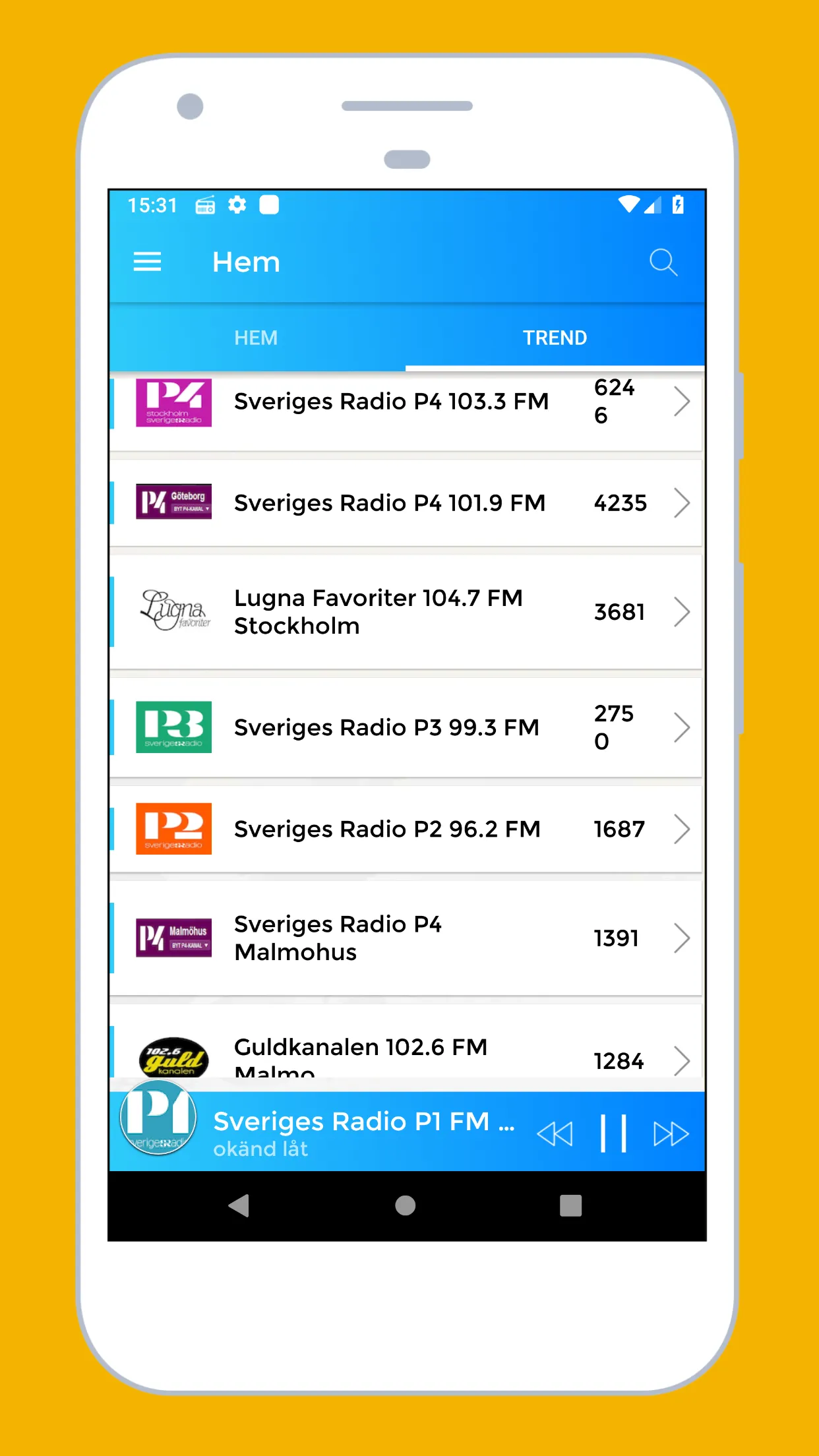 Radio Sweden - Radio Sweden FM | Indus Appstore | Screenshot