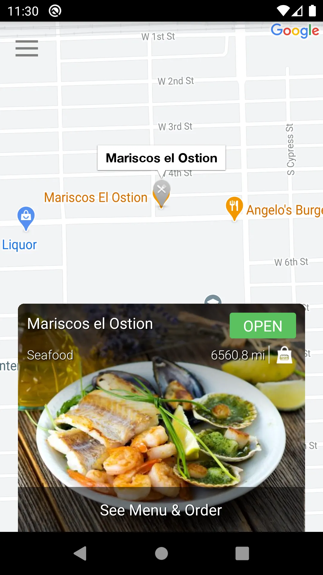 Mariscos el Ostion Pomona | Indus Appstore | Screenshot