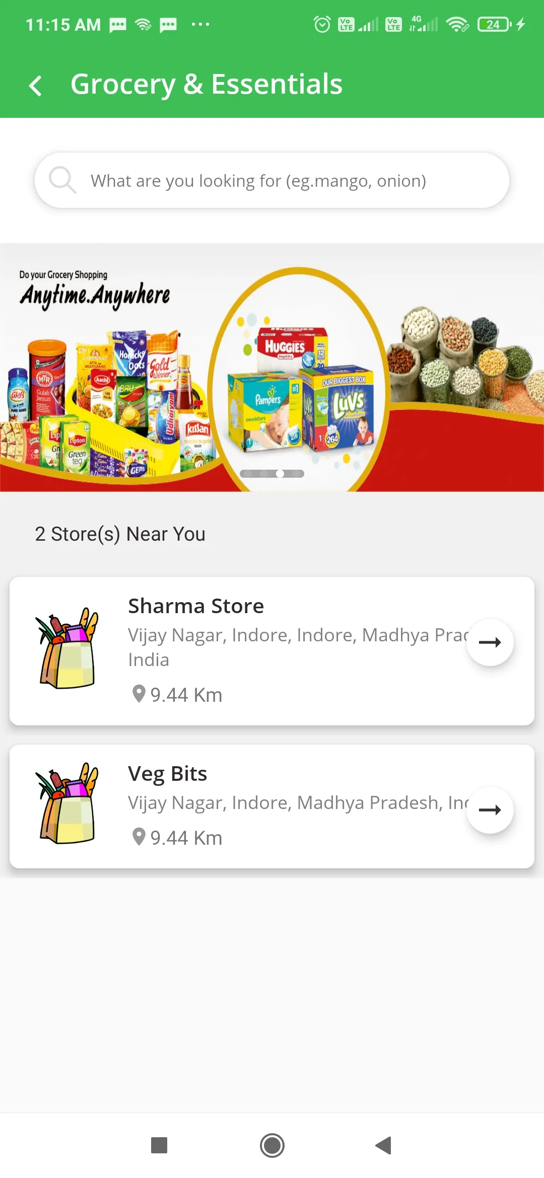 AyesZ - Online Grocery & Food  | Indus Appstore | Screenshot