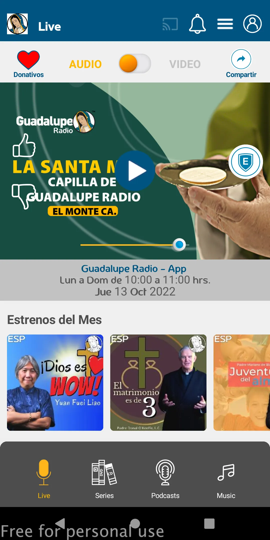 Guadalupe Radio | Indus Appstore | Screenshot