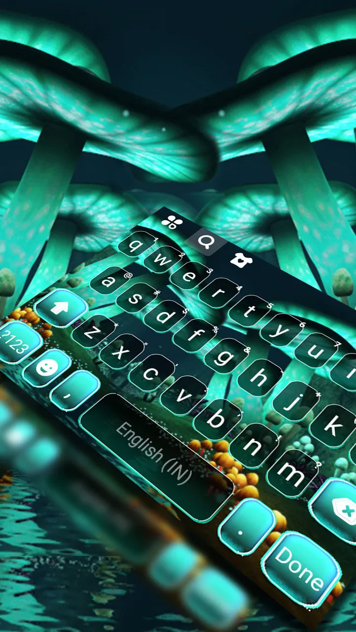 Neon Wonderland Keyboard Backg | Indus Appstore | Screenshot