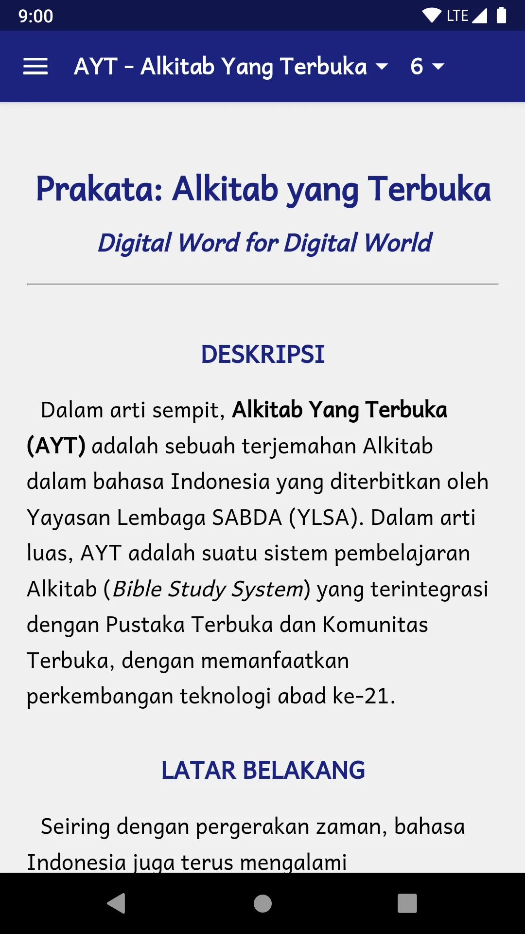 Alkitab AYT Bergambar | Indus Appstore | Screenshot