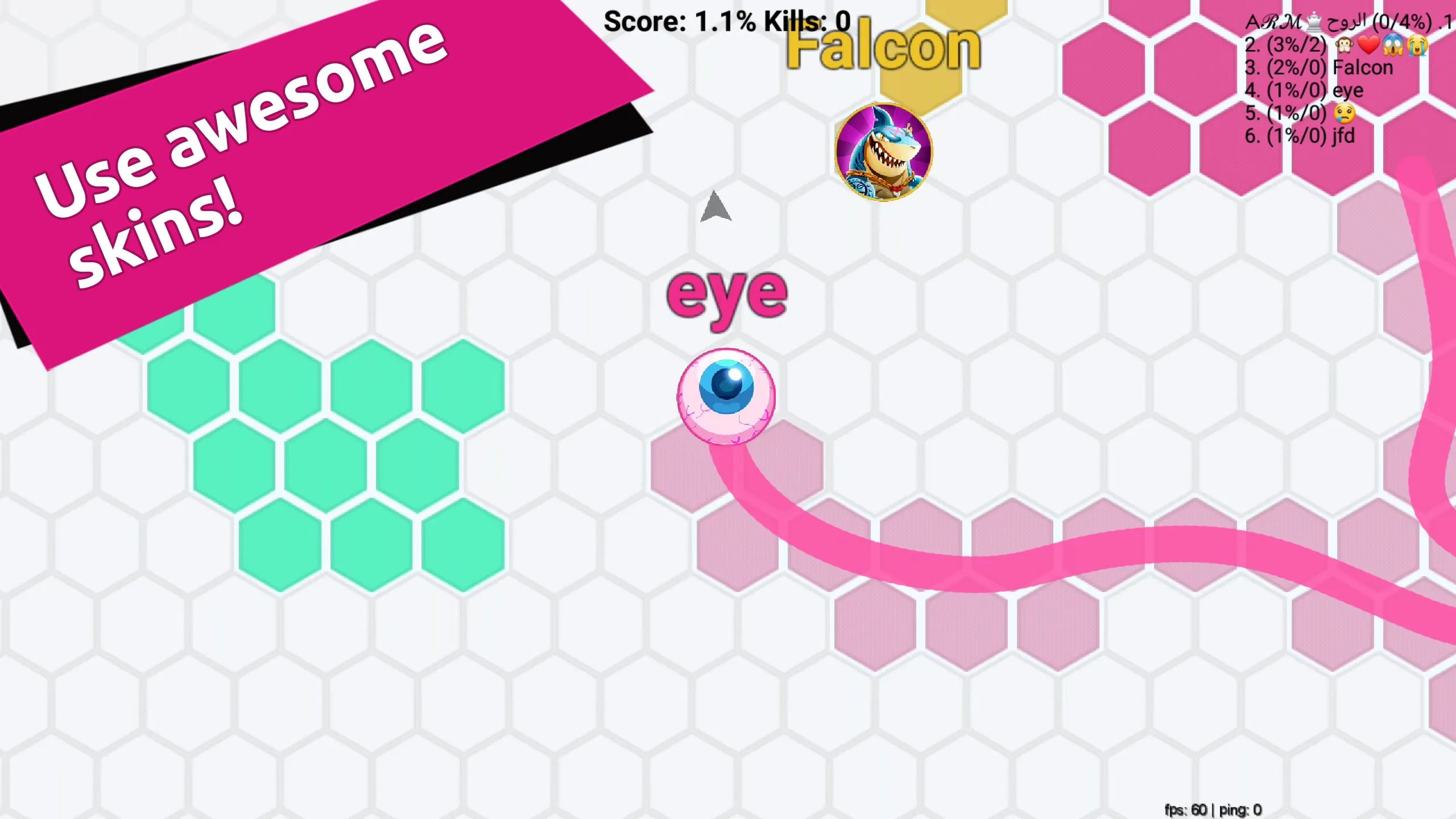 Hexa io Online Hexagon action | Indus Appstore | Screenshot