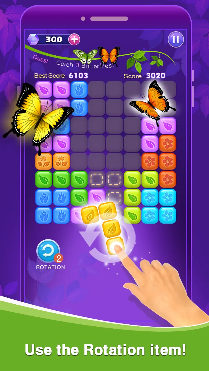 Block Puzzle Cute Butterfly | Indus Appstore | Screenshot