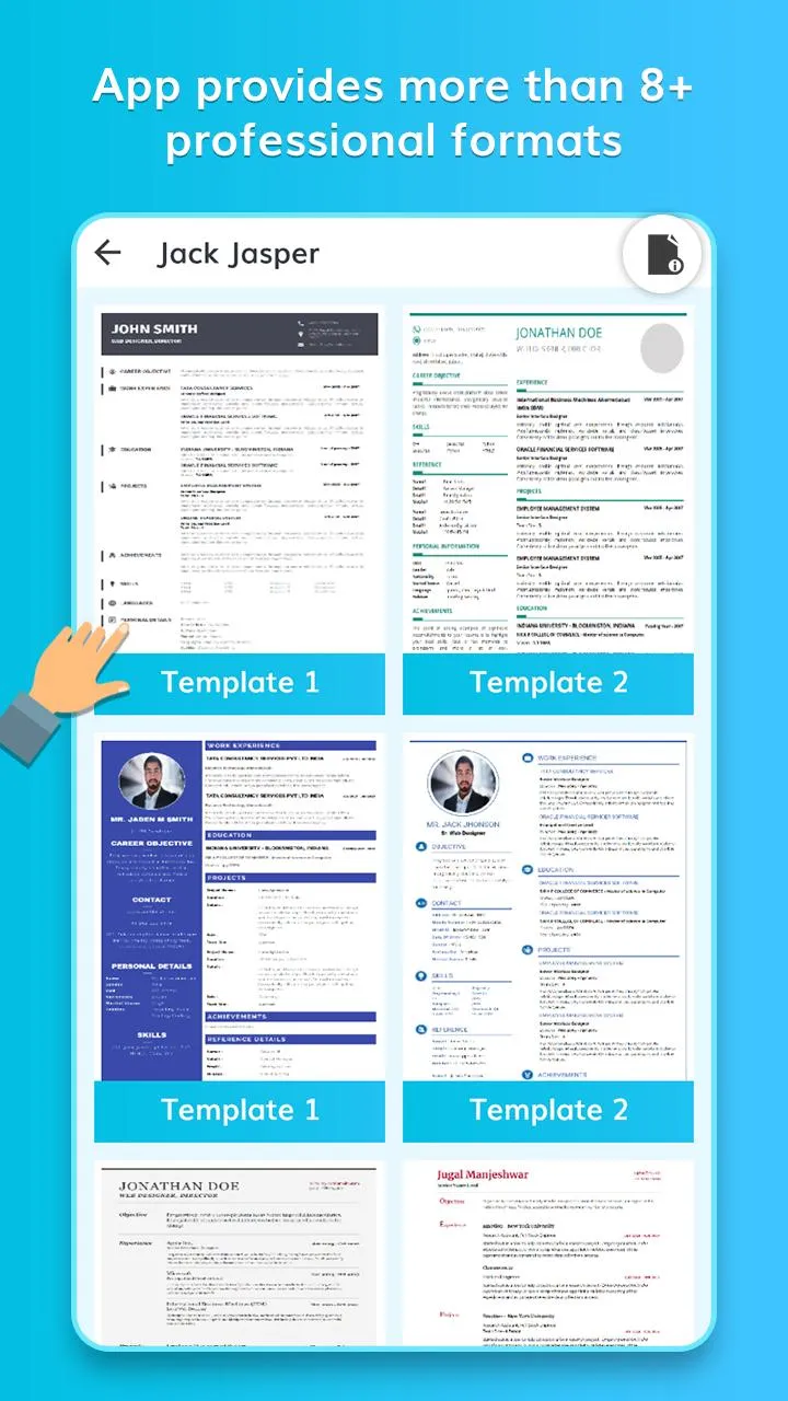 CV: Professional Resume Maker | Indus Appstore | Screenshot