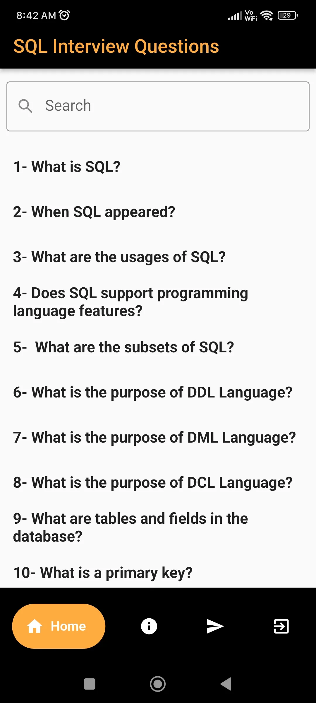 SQL Interview Questions | Indus Appstore | Screenshot