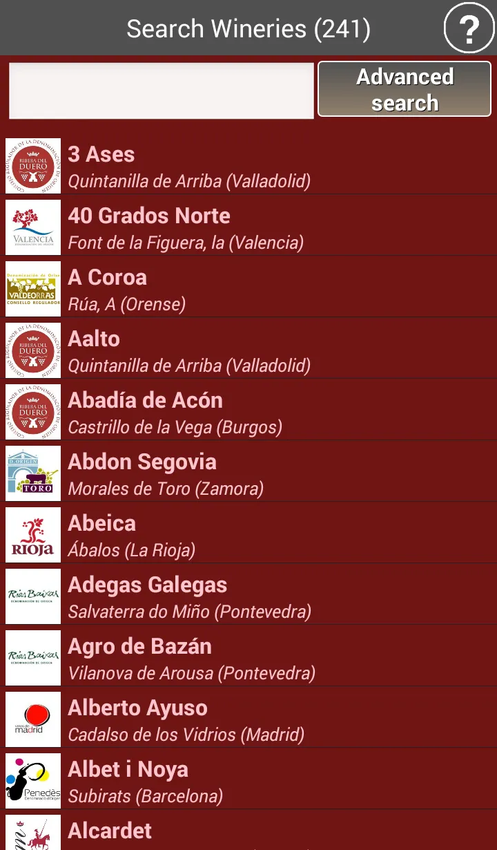 Wineries of Spain - Wines | Indus Appstore | Screenshot