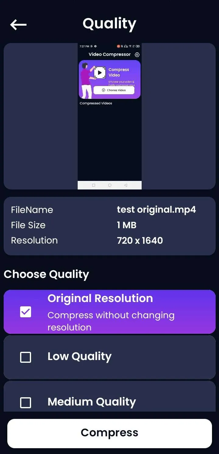 Compress Videos - Resize & Cut | Indus Appstore | Screenshot