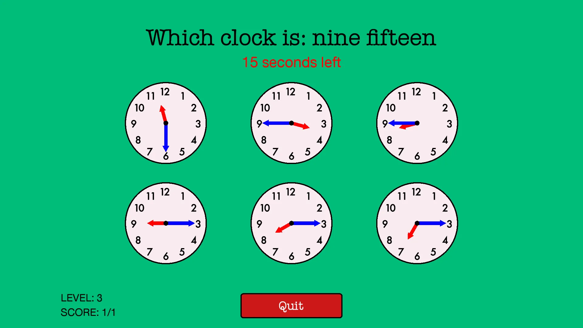 QS Clocks - Learn to tell time | Indus Appstore | Screenshot