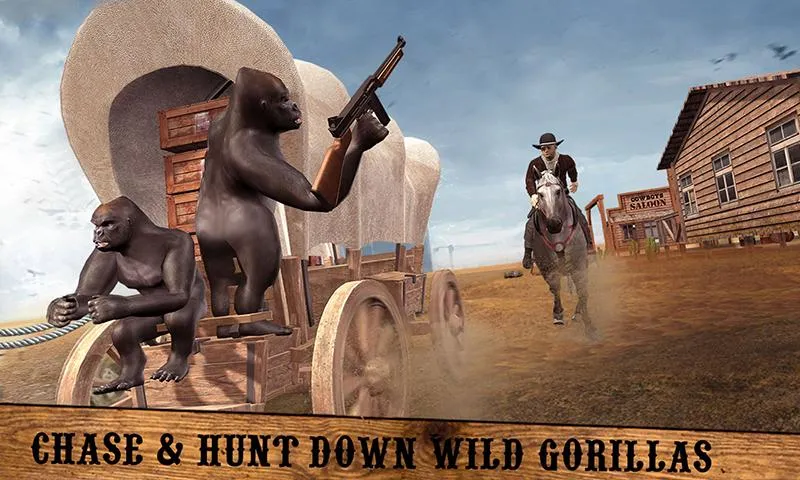 Angry Gorilla Cowboy Survival | Indus Appstore | Screenshot