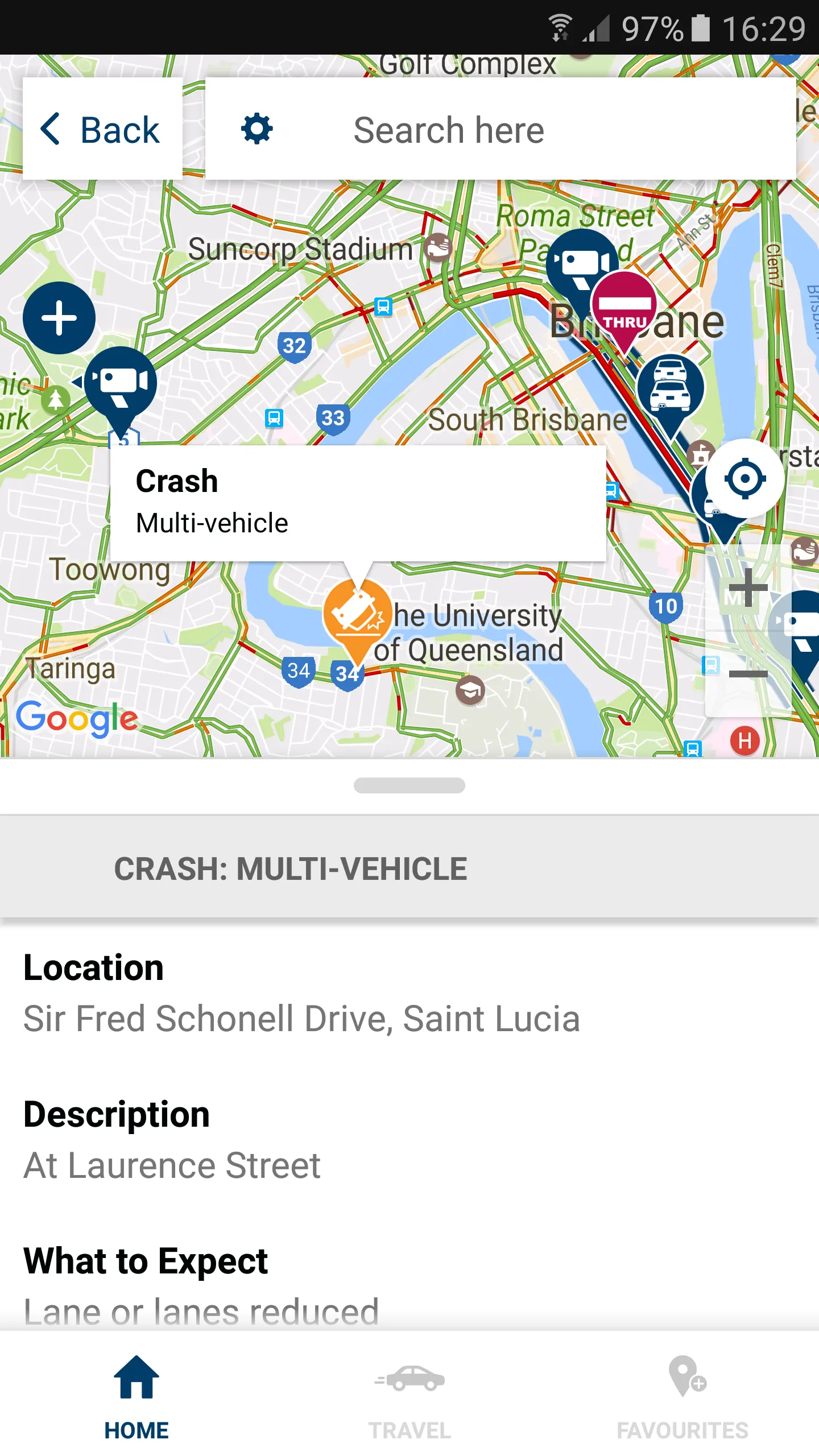 QLDTraffic | Indus Appstore | Screenshot