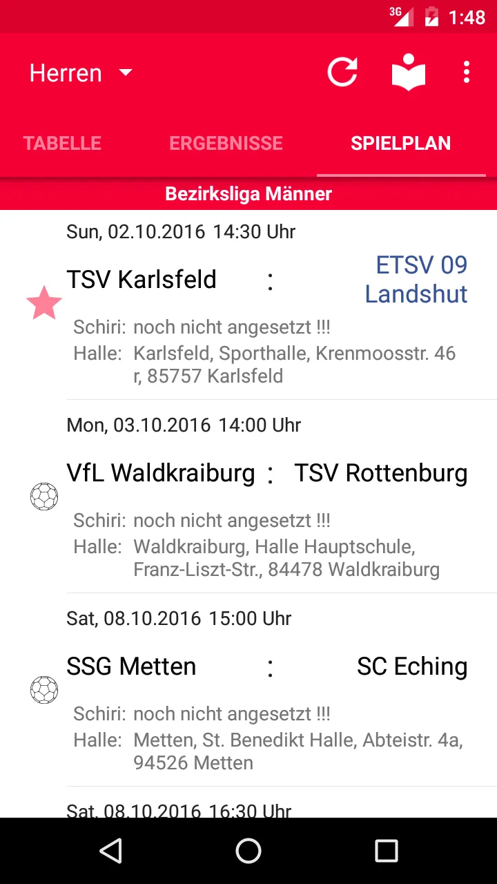 ETSV 09 Landshut Handball | Indus Appstore | Screenshot