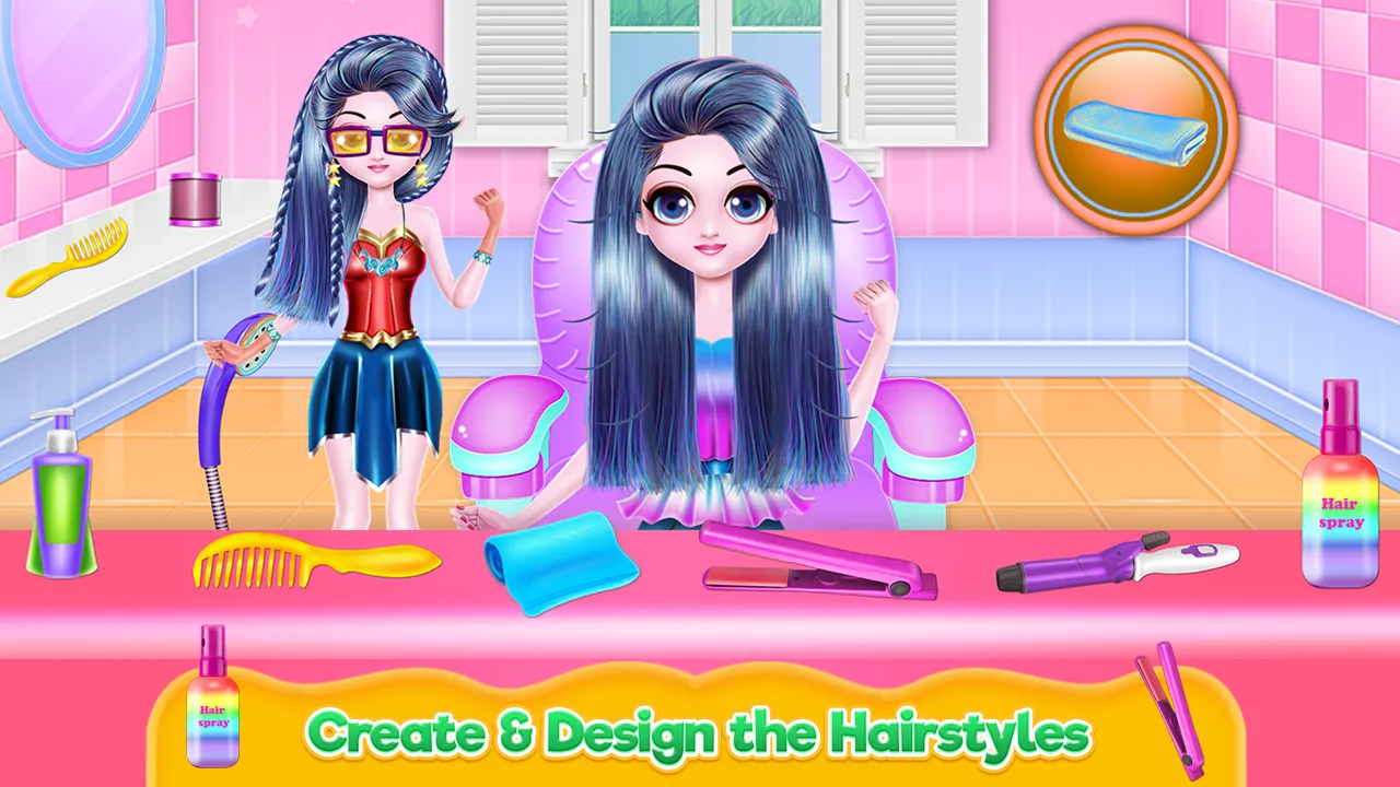 Cosplay Girl Hair Salon | Indus Appstore | Screenshot