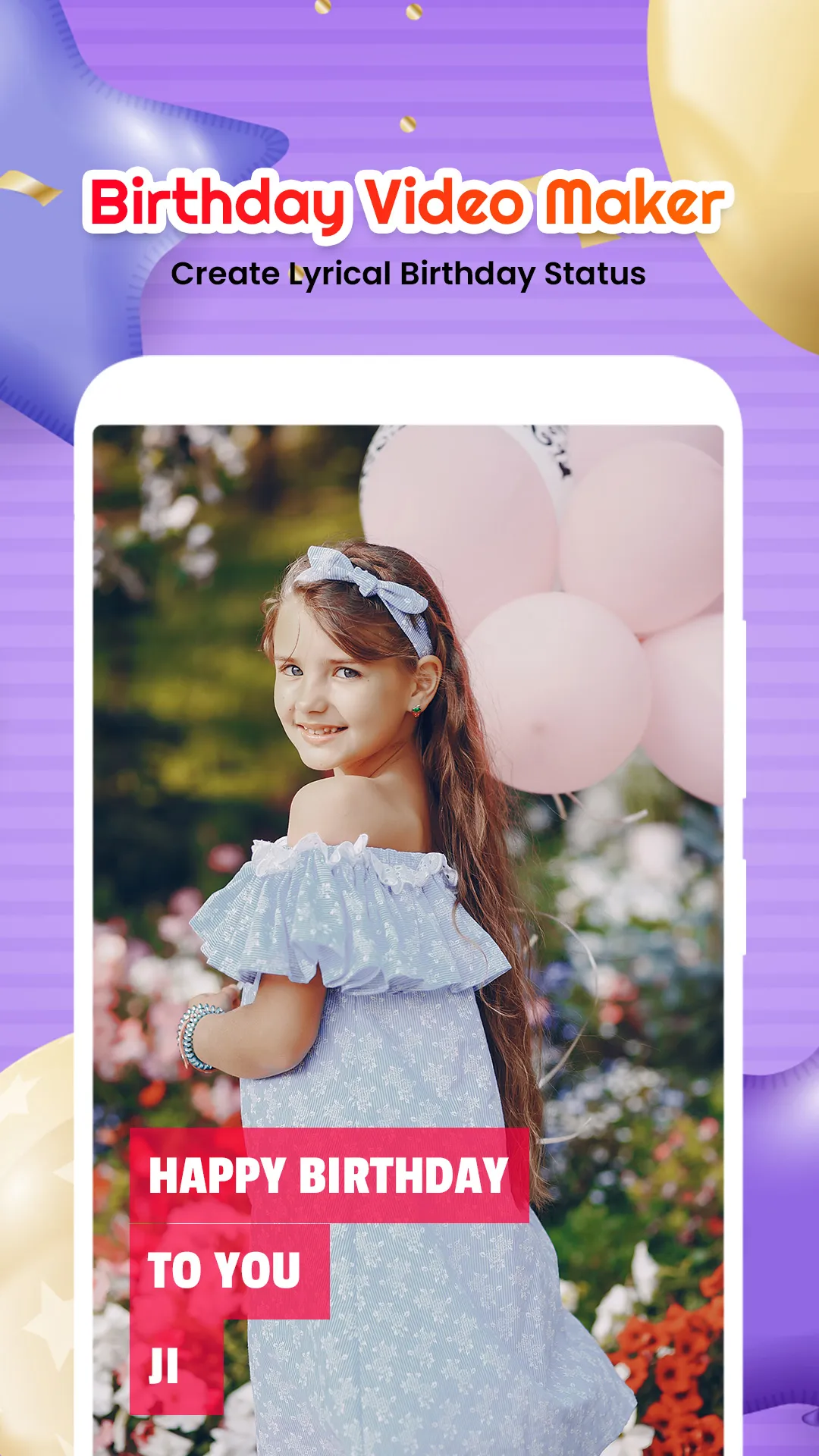 Birthday Video Maker With Song | Indus Appstore | Screenshot