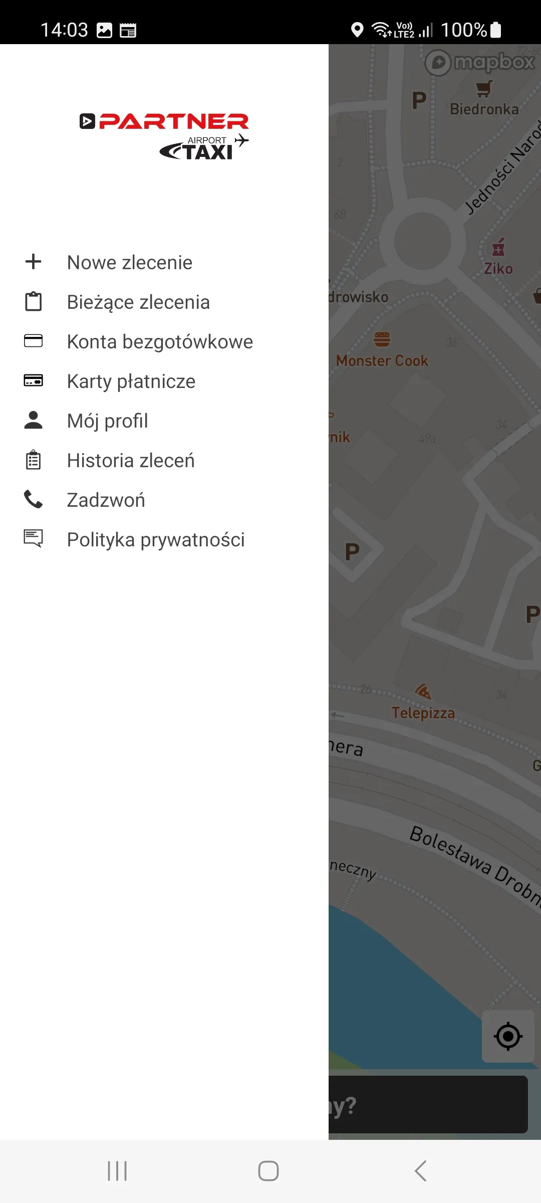 Partner Taxi Wrocław | Indus Appstore | Screenshot