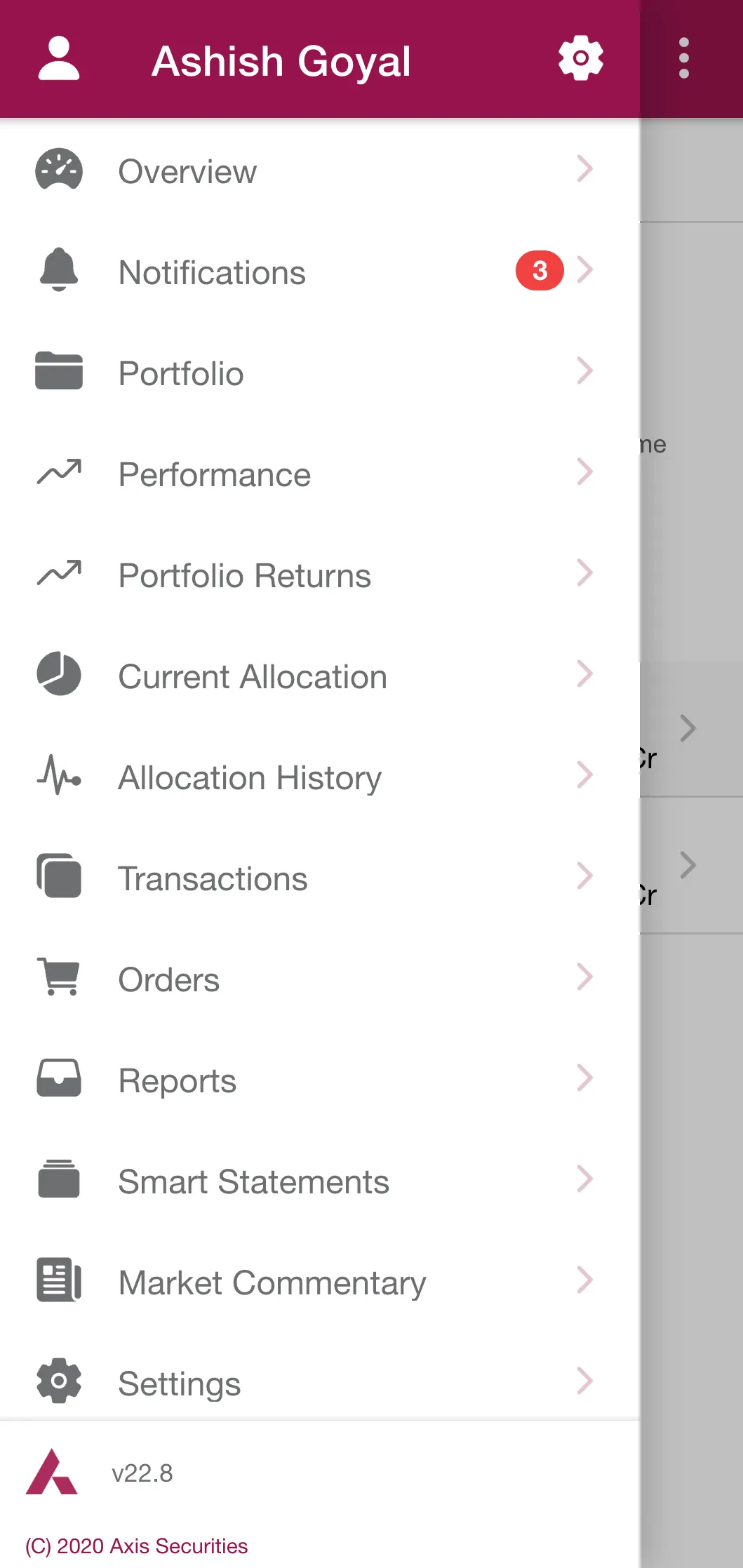 Axis Managed Accounts | Indus Appstore | Screenshot