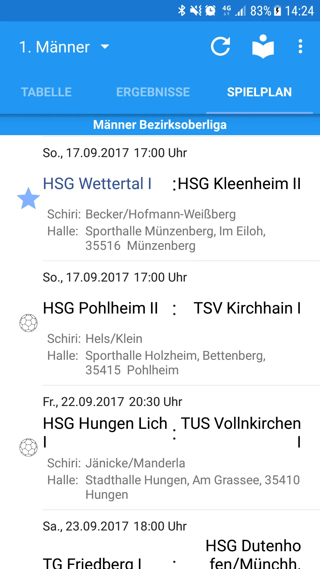 HSG Wettertal | Indus Appstore | Screenshot